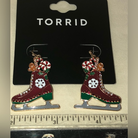 Torrid NWT Holiday Skate Earrings - Picture 10 of 12